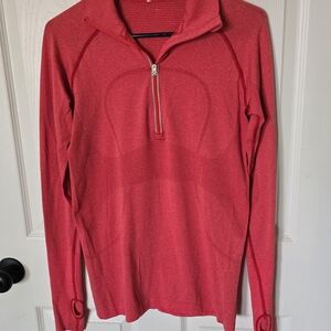 lululemon athletica Red Swiftly Tech Longsleeve Top